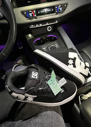 Dc sneakers black white кроссовки кеды ди си ди си хайтопы