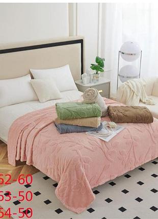 Теплый махровый плед