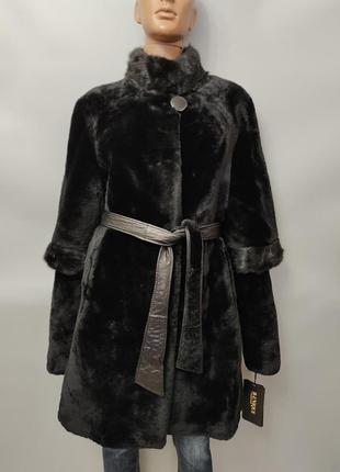 Стильна натуральна мутонова шуба, р.l/xl