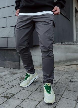 Молодежные серые штаны карго staff cargo gray