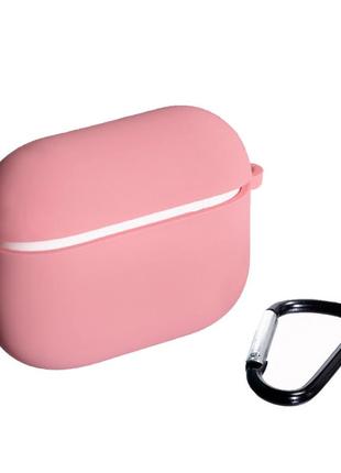 Чехол silicone case for air pods (with fibra) airpods pro 2,  pink2 фото
