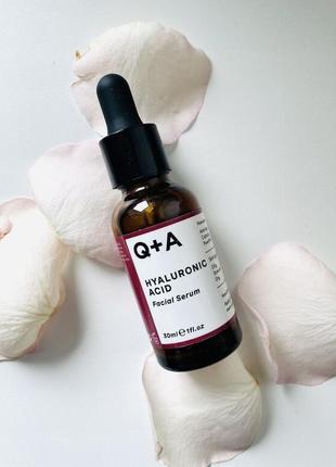 Сироватка для обличчя "гіалуронова кислота" q+a hyaluronic acid facial serum, 30 мл