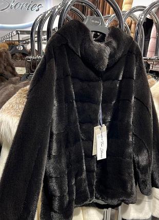 Норковая шуба воротник стойка шок цена