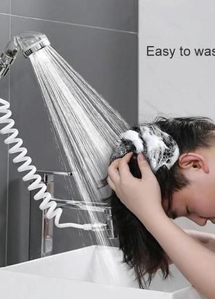 Душова система на умивальник external shower з турманіловою насадкою для душу and-756 фото