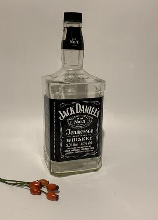 Бутылка с под виски джек даниел н4921  большая разливная бутылка из под виски jack daniels 3 литра б