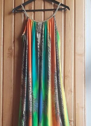 "радужное 👗 в пол