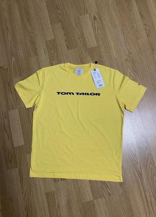 Футболка котонова жовта tom tailor
