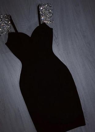 Розкішний люкс бандажну сукню камені стрази xs/s/m/l6 фото