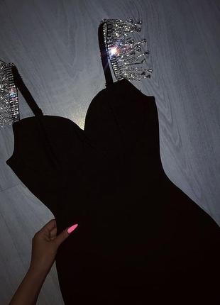 Розкішний люкс бандажну сукню камені стрази xs/s/m/l4 фото