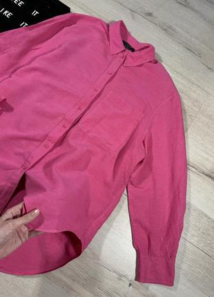Объемная льняная рубашка primark2 фото