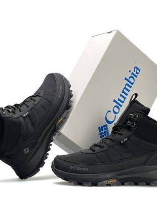 Мужские кроссовки columbіа trailstorm черно серые зимние ботинки на меху коламбия теплые кроссы на зиму