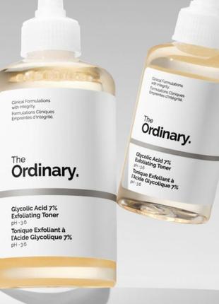 The ordinary - glycolic acid 7% exfoliating toner - відлущувальний тонік із 7% гліколевою кислотою 
- 100ml - 450грн 
- 240ml - 650 грн