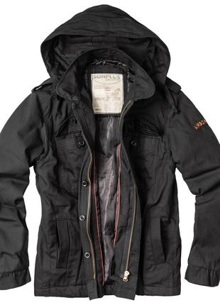 Куртка демисезонная surplus airborne jacket 3xl black2 фото