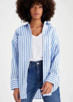 Рубашка,полоска,h&m.