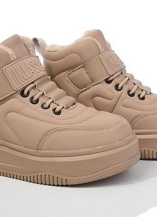 Зимние ботинки ботинки на меху для девочек