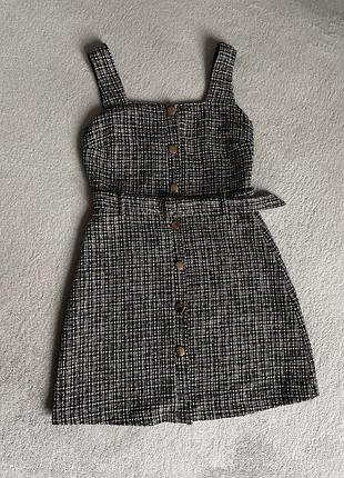 Твидовое платье