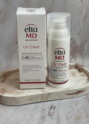 Гіпоалергенний сонцезахисний крем з спф / санскрін eltamd uv clear broad-spectrum spf 46
