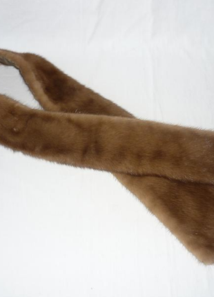 Натуральный мех норки густой блестящий норочный воротник декор норковая горжетка