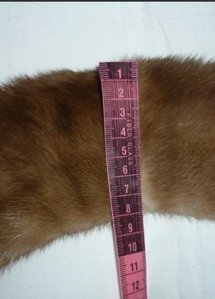 Натуральный мех норки густой блестящий норочный воротник декор норковая горжетка