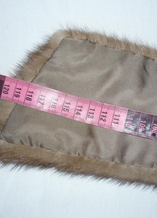 Натуральный мех норки густой блестящий норочный воротник декор норковая горжетка