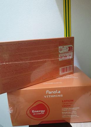 Ампула-лосьйон проти випадіння волосся fanola vitamins energy anti hair loss lotion 10 мл