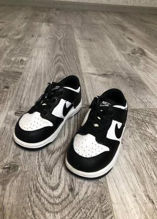 Детские 25 кроссовки nike dunk low zebra редкие3 фото