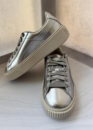 Женские низкие кеды puma basket platform, размер 37