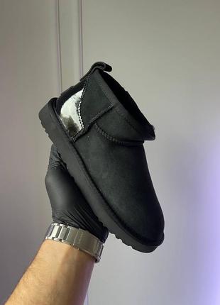 Жіночі угги ugg ultra mini black lacquer новинка
