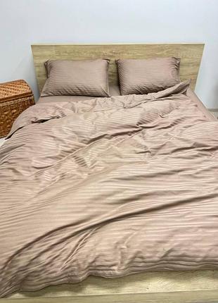 Постільна білизна страйп сатин