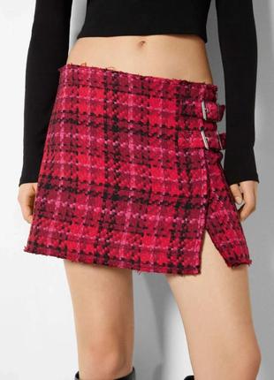 Твидовая юбка bershka