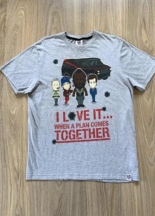 Чоловіча бавовняна футболка з принтом tiny idols team