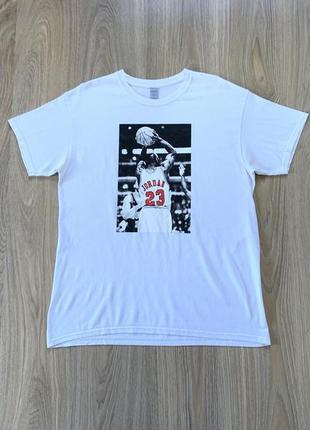 Мужская хлопковая футболка с принтом michael jordan chicago bulls 23