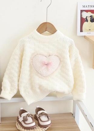 Теплый нарядный свитерик для девочки очень качественный и красивый 🥰 невероятно красивый и очень удобный 😍