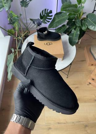 Ugg ultra mini black жіночі угги