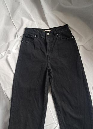 Джинсы levi's premium, черные mom
