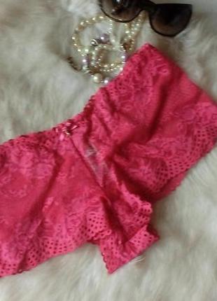 Ярко-розовые кружевные трусики marks &amp; spencer