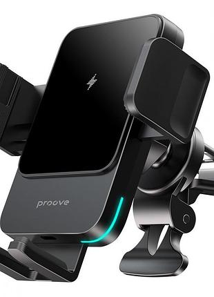 Автомобільний тримач з бездротовим зп proove sonic 15w