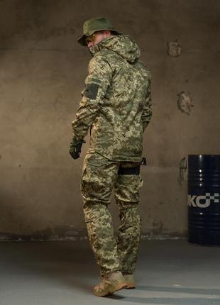Тактический костюм горка retouch на флисе пиксель, зимний тактический костюм, большие размеры