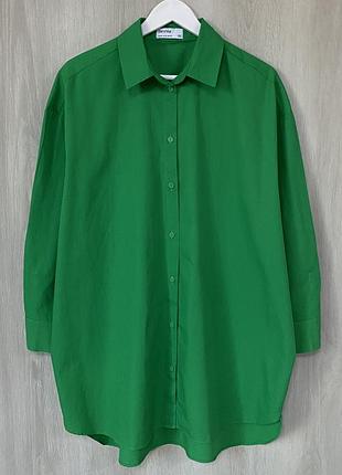 ☘️сорочка подовжена поплінова жіноча bershka☘️