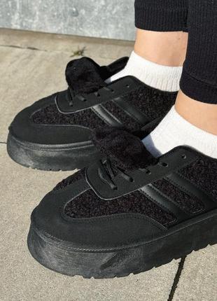 Массивные зимние кроссовки в стиле demonia killstar высокая платформа кеды