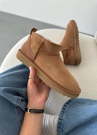 Угги угг уггі Bluzy ugg classic ultra mini chestnut
