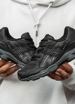 Кросівки в стилі asics gel nyc gore-tex  black