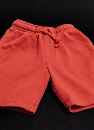 Помаранчеві на флісі шортики 98-104