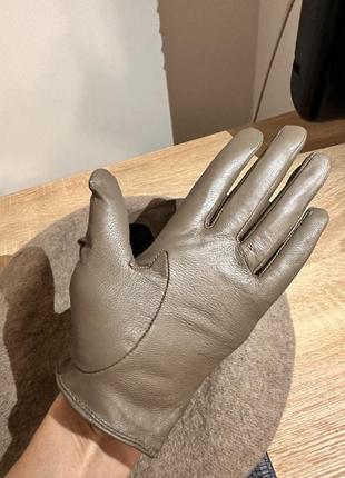 Кожаные перчатки h&amp;m premium размер m