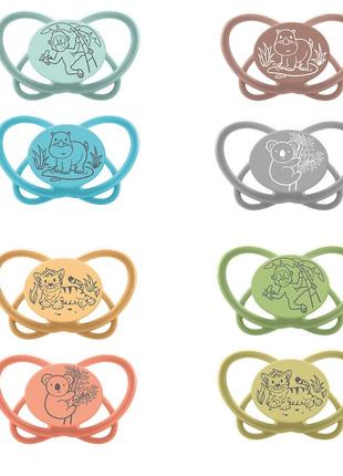 Пустушка "мій метелик "  "зелена серія"(силікон) (від 0 до 6 місяців),(2 шт)/ nip - nip