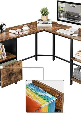 Письменный компьютерный стол leobert oxford угловой в стиле loft