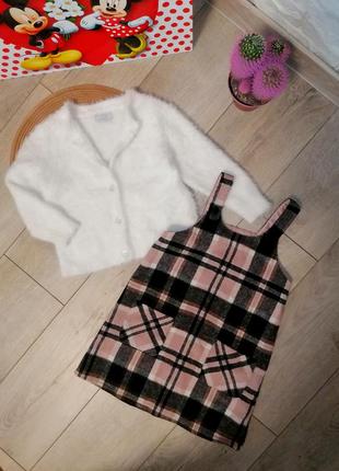 Комплект, костюм теплий сарафан + кофта matalan на дівчинку 5-6 років (110-116 р.)