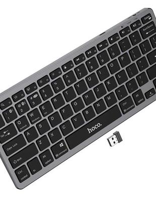 Клавіатура hoco gm32 wisdom wireless dual-mode keyboard(english version) black