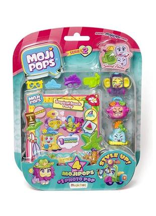 Игровой набор moji pops s2 фотосессия (4 фигурки, аксессуары) pmp2b416in00