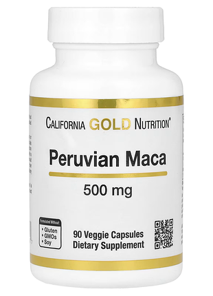 California gold nutrition, перуанская мака, 500 мг, 90 вегетарианских капсул